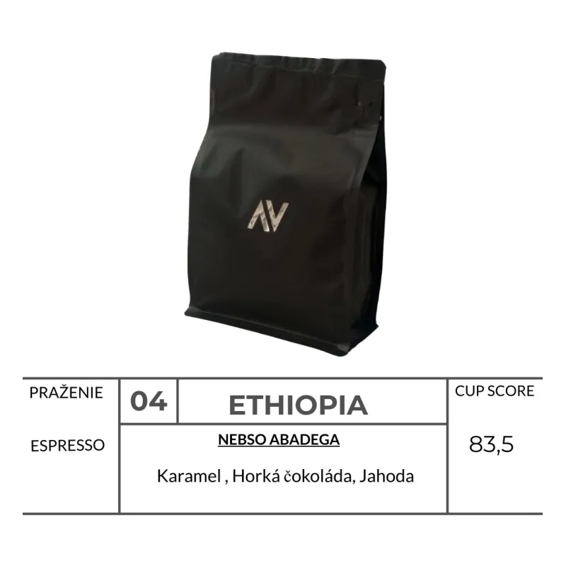 Výberová káva Ethiopia Nebso Abadega- ESPRESSO
