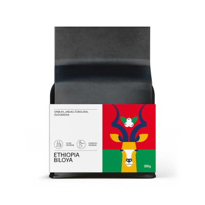 Ethiopia - Biloya 100% arabica zo slovenskej pražiarne výberovej kávy
